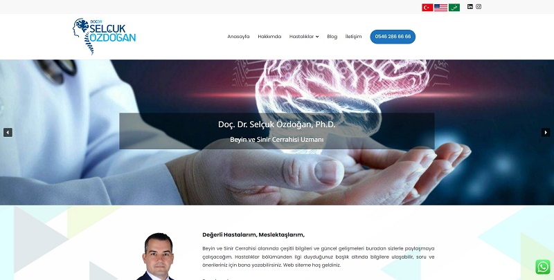 Ankara Doktor Muayenehane Web Sitesi Tasarımı