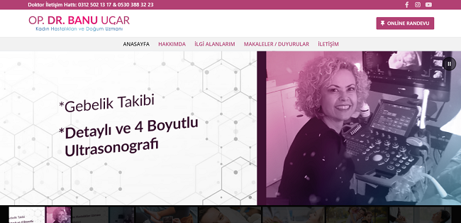 Ankara Doktor Muayenehane Web Sitesi Tasarımı